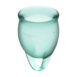 Satisfyer - Feel Confident Menstruatie Cup Set Groen kopen