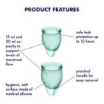 Satisfyer - Feel Confident Menstruatie Cup Set Groen info