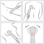 Le Wand - Draadloze Massager Wit gebruik