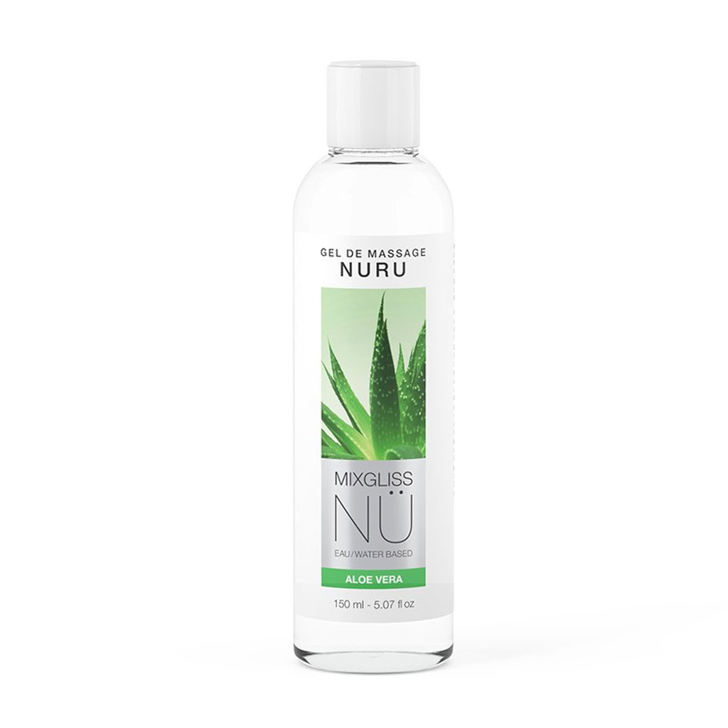 Mixgliss – NU Aloe Vera – 2-IN-1 Massage Gel en Glijmiddel op Waterbasis – 150 ML