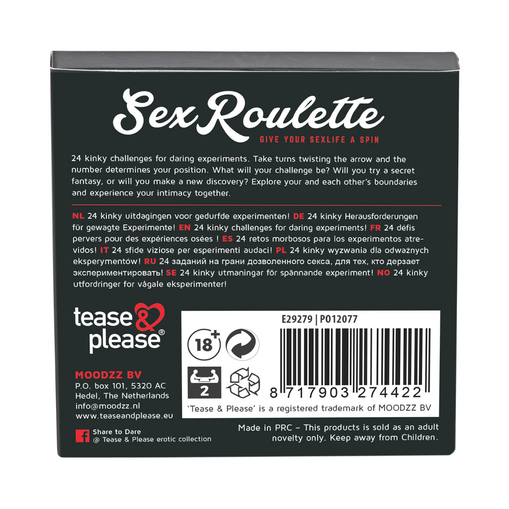 Tease & Please - Sex Roulette Kinky verpakking