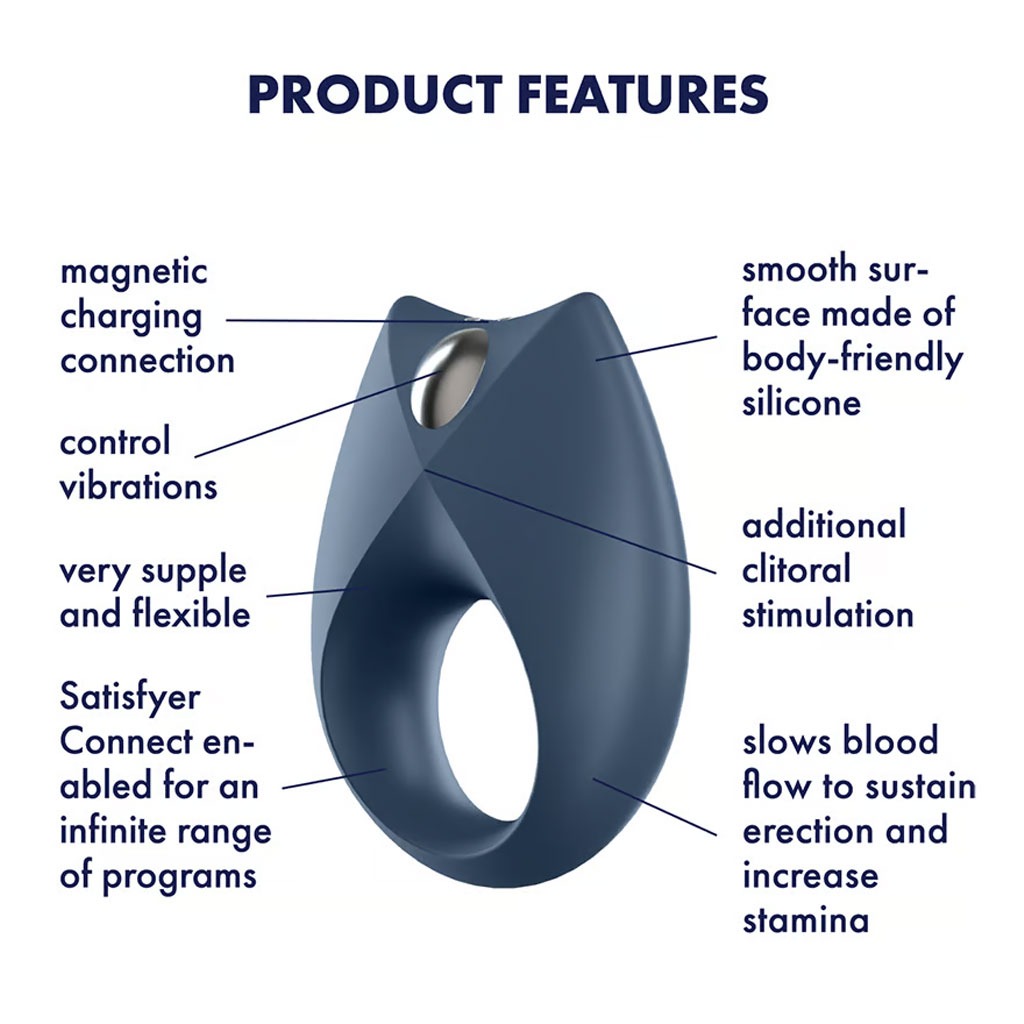 Satisfyer - Royal One Vibrerende Cockring met App info