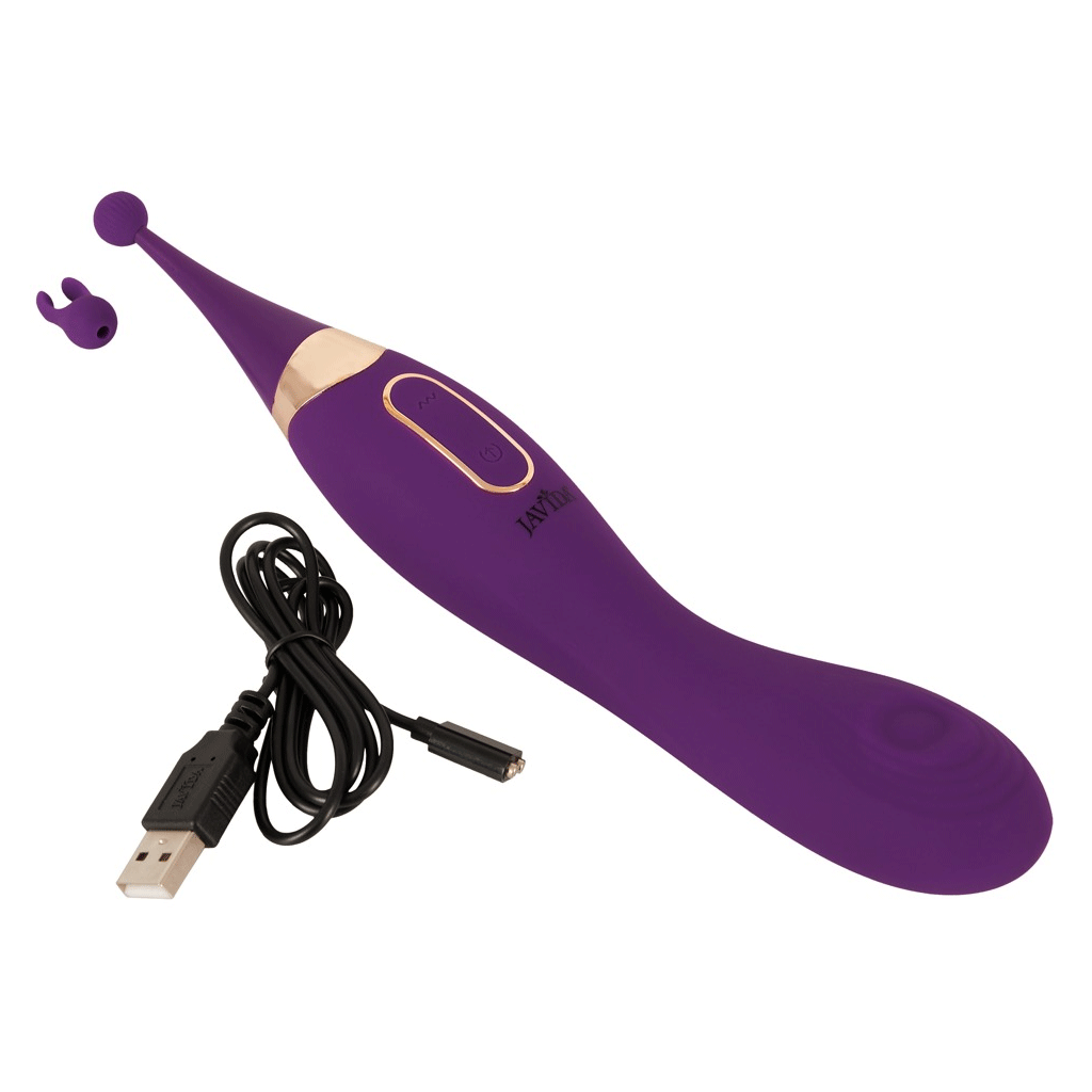 Javida Pin-Point 2 in 1 Vibrator - Miss Steel - Discreet verzonden