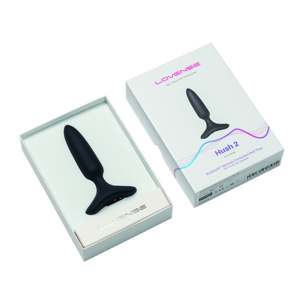 Lovense HUSH 2 - 25 mm Vibrerende Buttplug + APP doosje