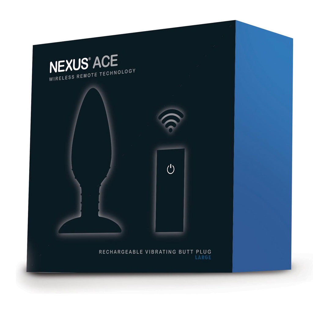 Nexus - Ace Afstand Bedienbare Vibrerende Buttplug Large verpakking