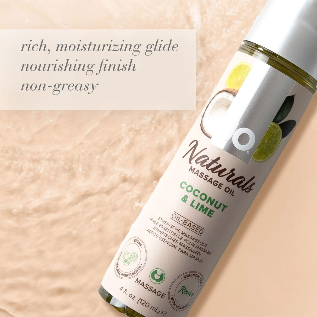 System Jo - Naturel Massage Olie Kokosnoot & Limoen 120ml kopen