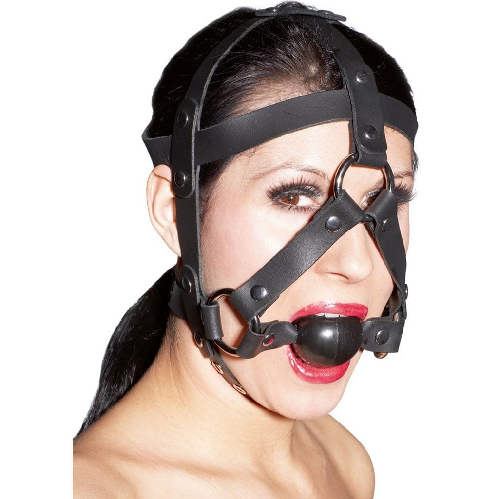 Zado - Hoofd Harnas met Ball Gag