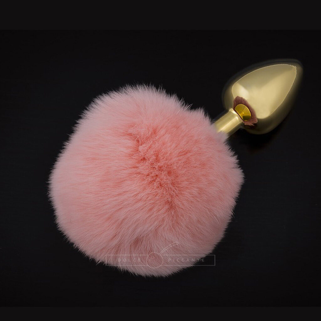 Dolce & Piccante - Fluffy Gouden Buttplug S/M