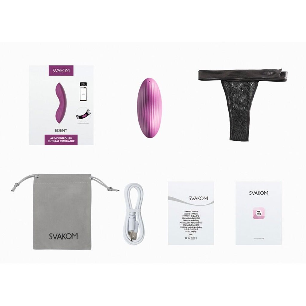 Svakom - Edeny - App Bedienbare Clitoris Stimulator inhoud