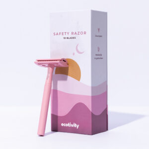 ecotivity safety razor scheermesje roze