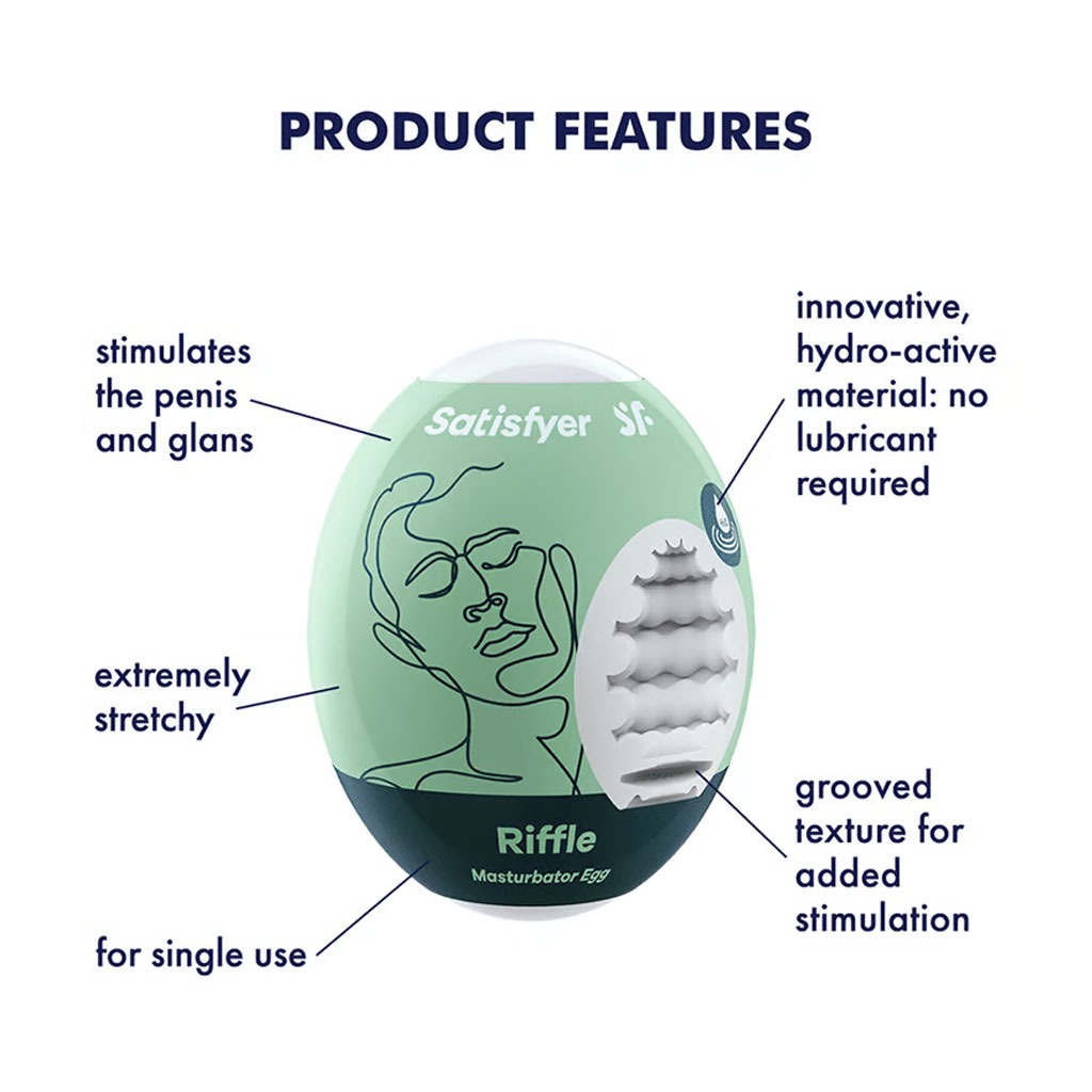 Satisfyer - Riffle Masturbatie Ei info