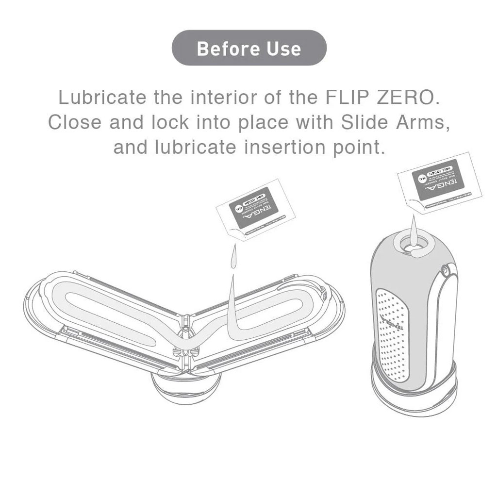 Tenga Flip Zero - Gravity White glijmiddel
