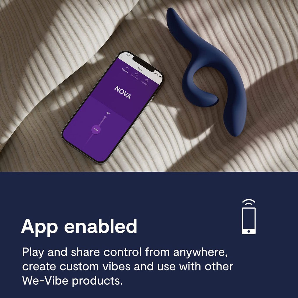 We-Vibe - Nova 2 Rabbit Vibrator - Blauw APP