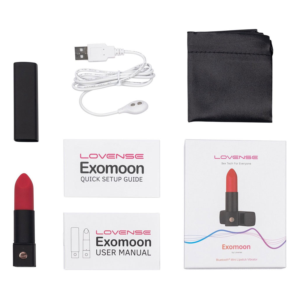 Lovense - Exomoon Lipstick Vibrator met App inhoud
