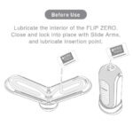 Tenga Flip Zero - Gravity Zwart glijmiddel