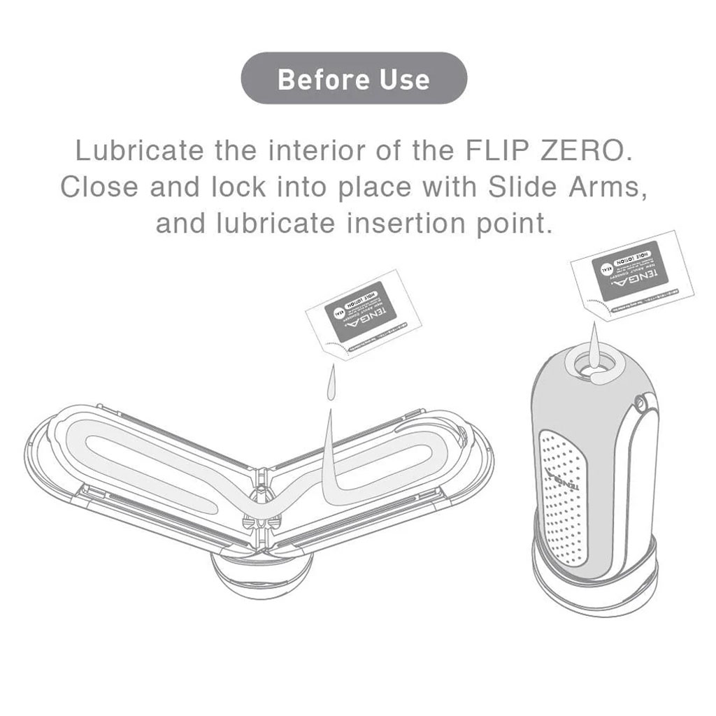 Tenga Flip Zero - Gravity Zwart glijmiddel