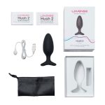 Lovense HUSH 2 - 44 mm Vibrerende Buttplug + APP inhoud