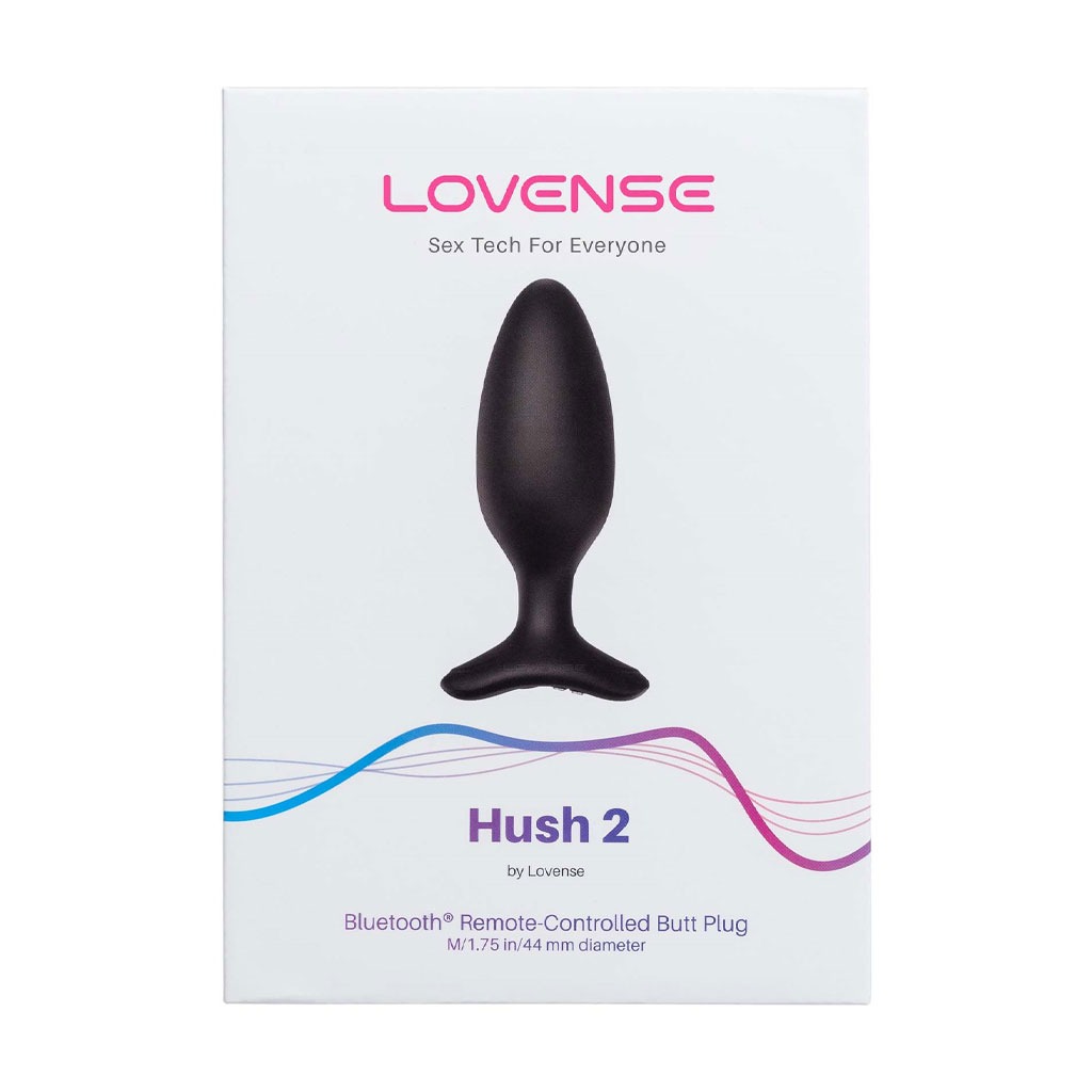 Lovense HUSH 2 - 44 mm Vibrerende Buttplug + APP verpakking