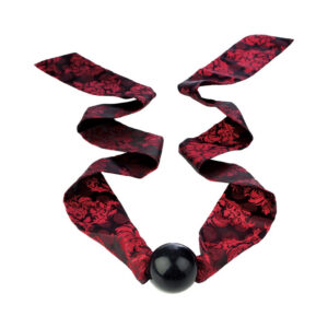 scandal ball gag rood zwarte stof