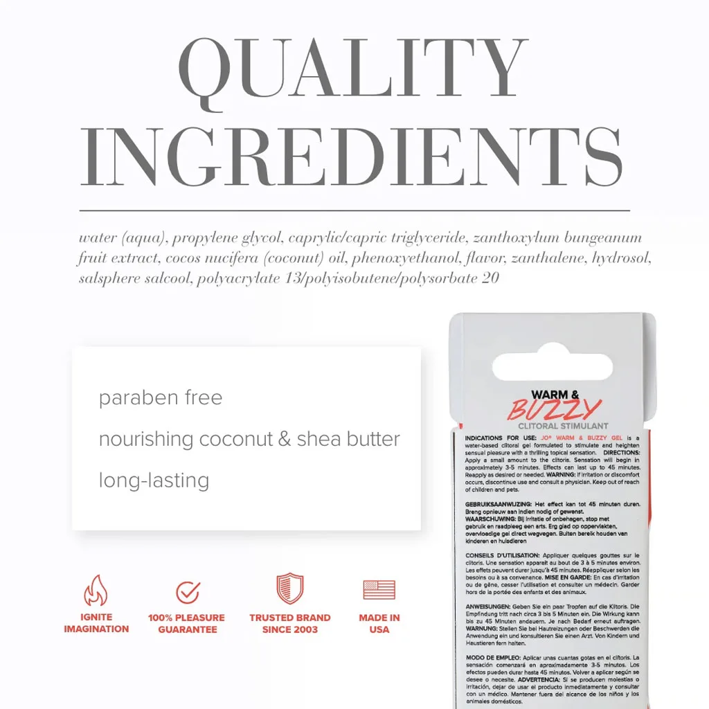 System Jo - Warm & Buzzy Clitoris Gel 10ml