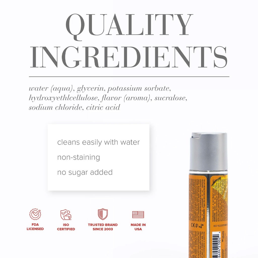 System Jo - H2O Glijmiddel Cocktails Sex On The Beach 60ml ingrediënten