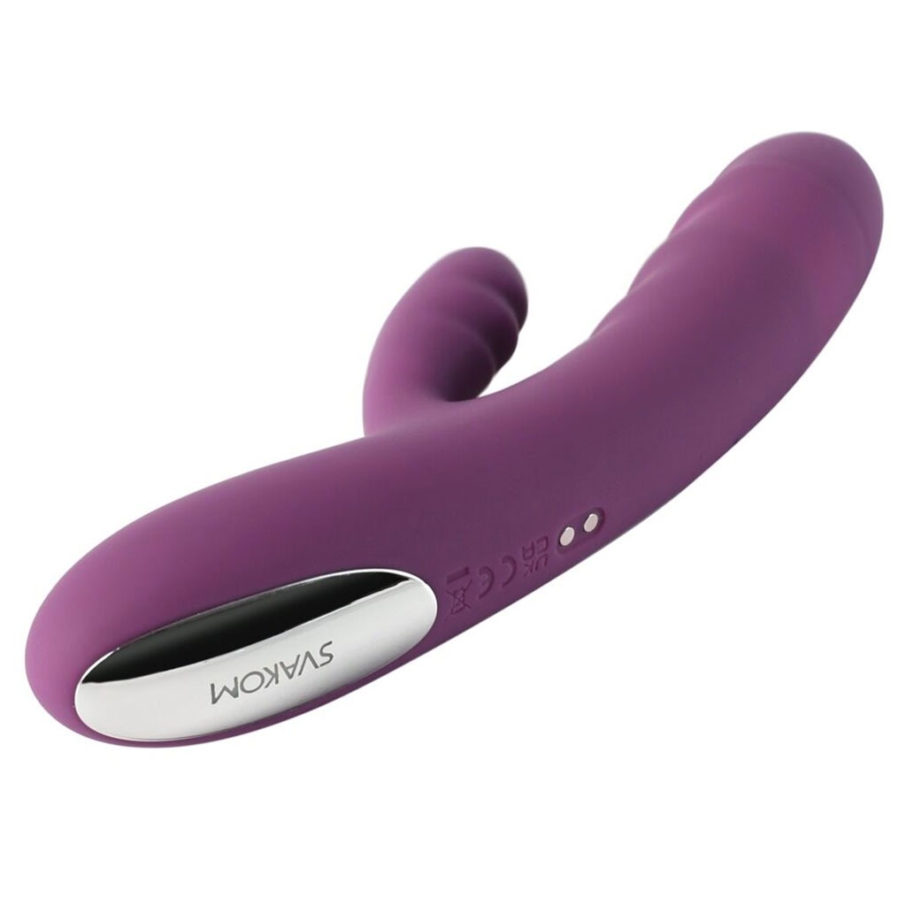 Svakom - Avery Stotende Rabbit Vibrator Paars opladen