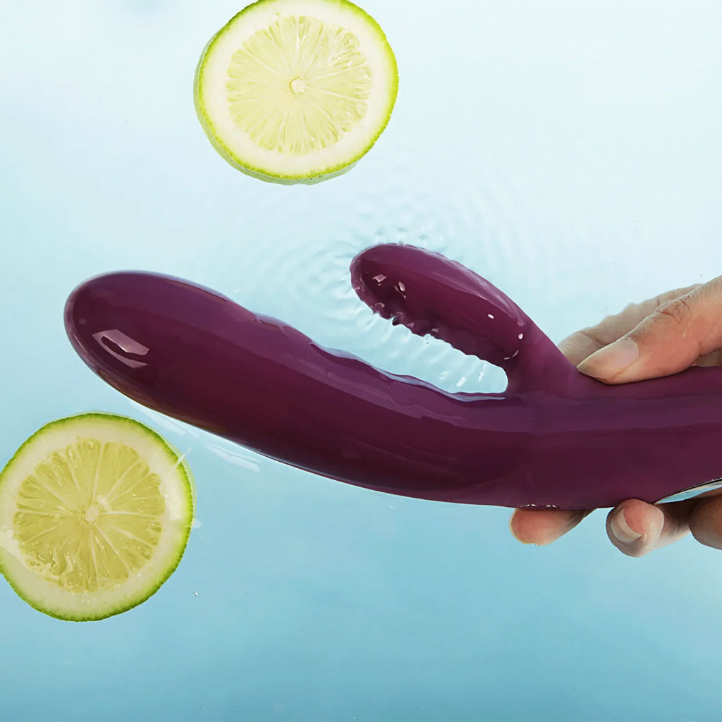 Svakom - Avery Stotende Rabbit Vibrator Paars waterdicht