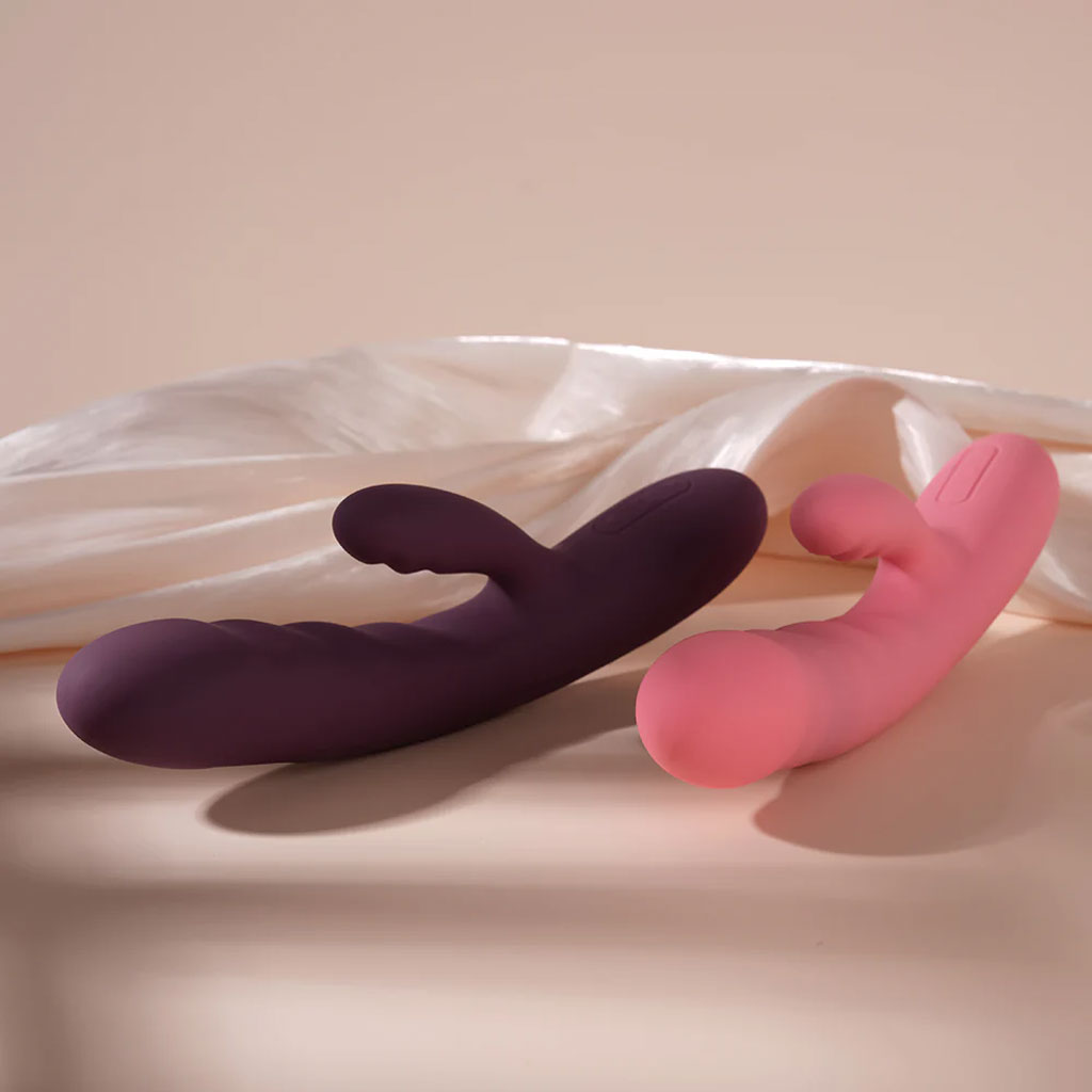 Svakom - Avery Stotende Rabbit Vibrator Paars kleuren