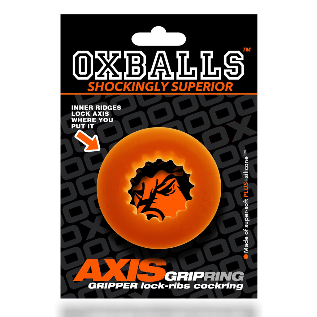 Oxballs - Axis Griphold Cockring Oranje verpakking