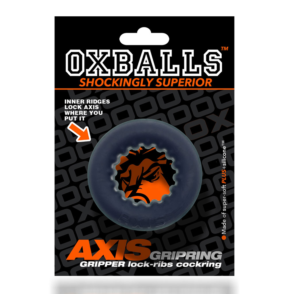 Oxballs - Axis Griphold Cockring Zwart verpakking