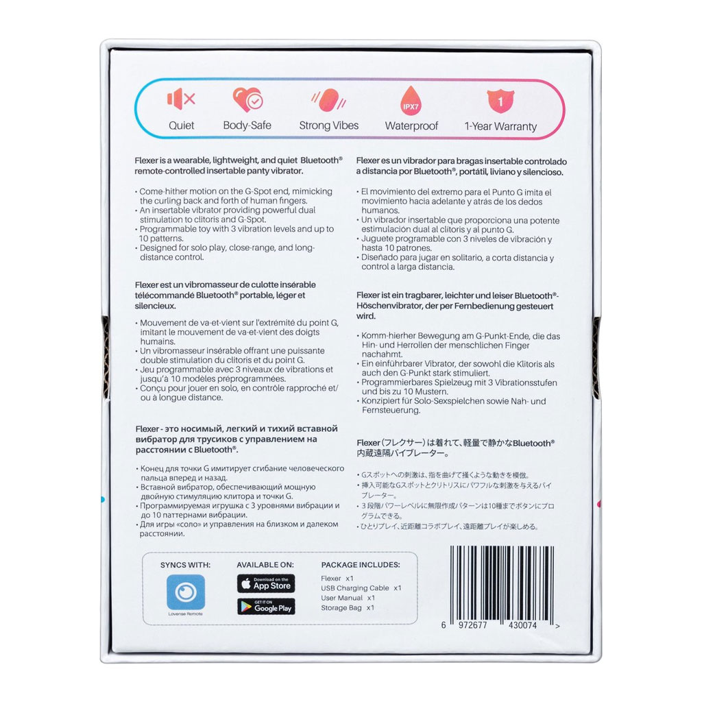 Lovense - Flexer Dual Panty Vibrator met App verpakking achter