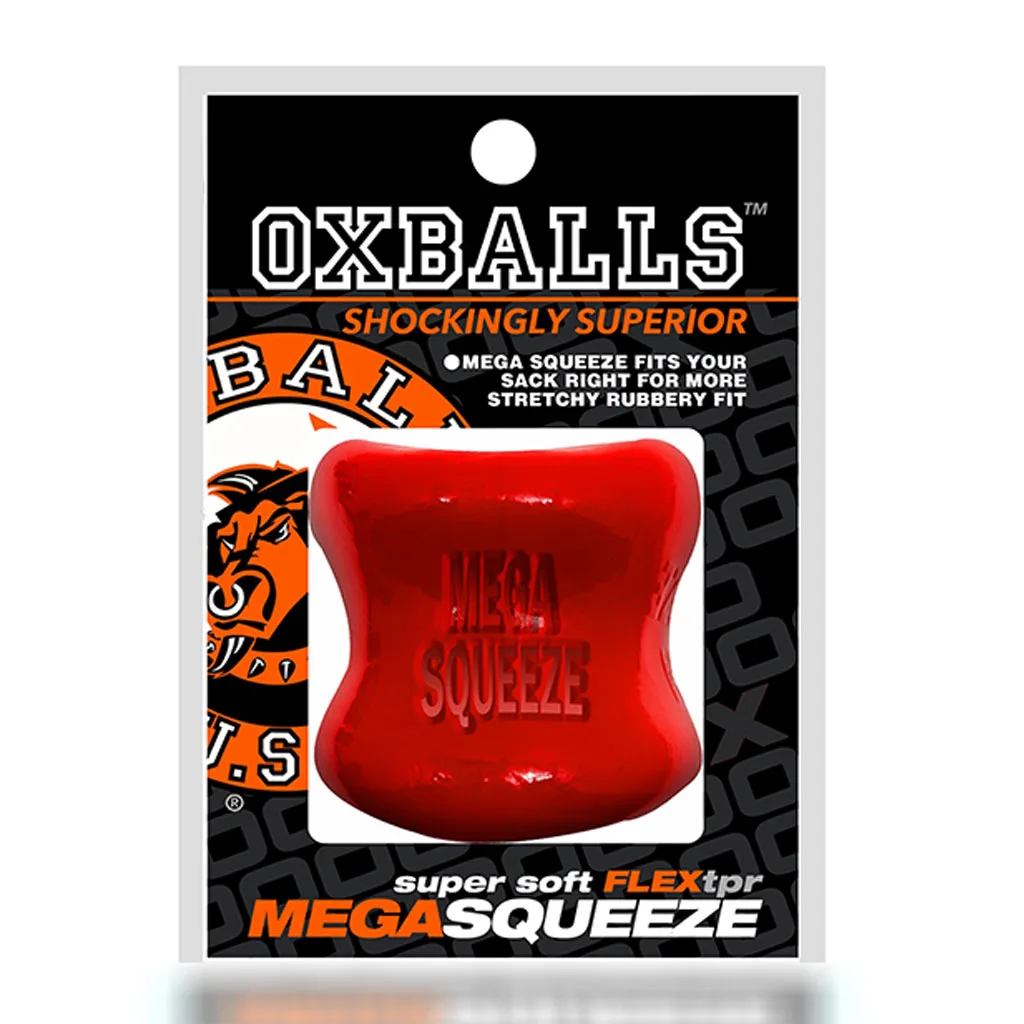 Oxballs - Mega Squeeze Ergofit Ballstretcher Rood