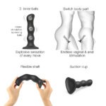 Strap-On-Me - Dildo Geisha Balls Zwart info