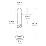 Lovense - Gravity Thrusting Dildo afmeting