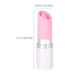 Pillow Talk - Lusty Luxe Lippenstift Massager Roze lengte