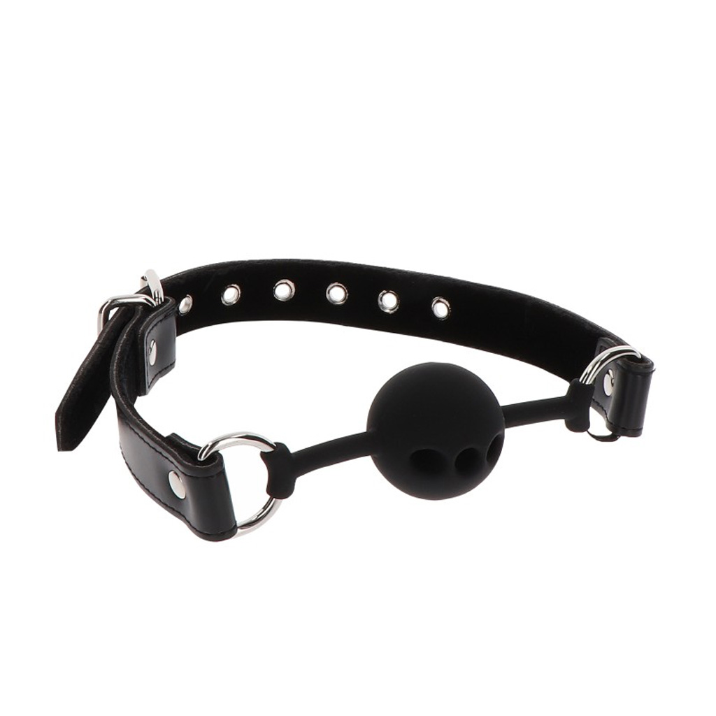Taboom – Siliconen Ball Gag Zwart