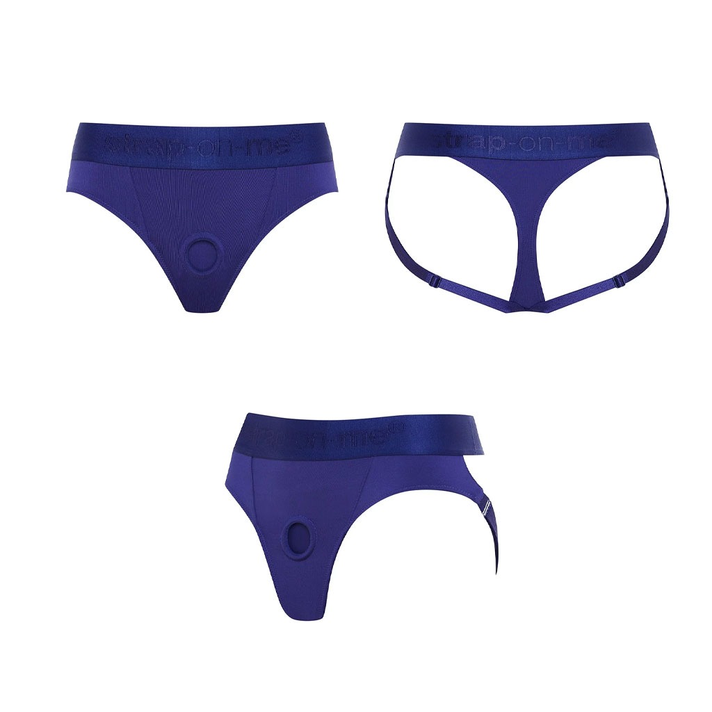 Strap-On-Me - Luxe Harnas Heroine Blauw info