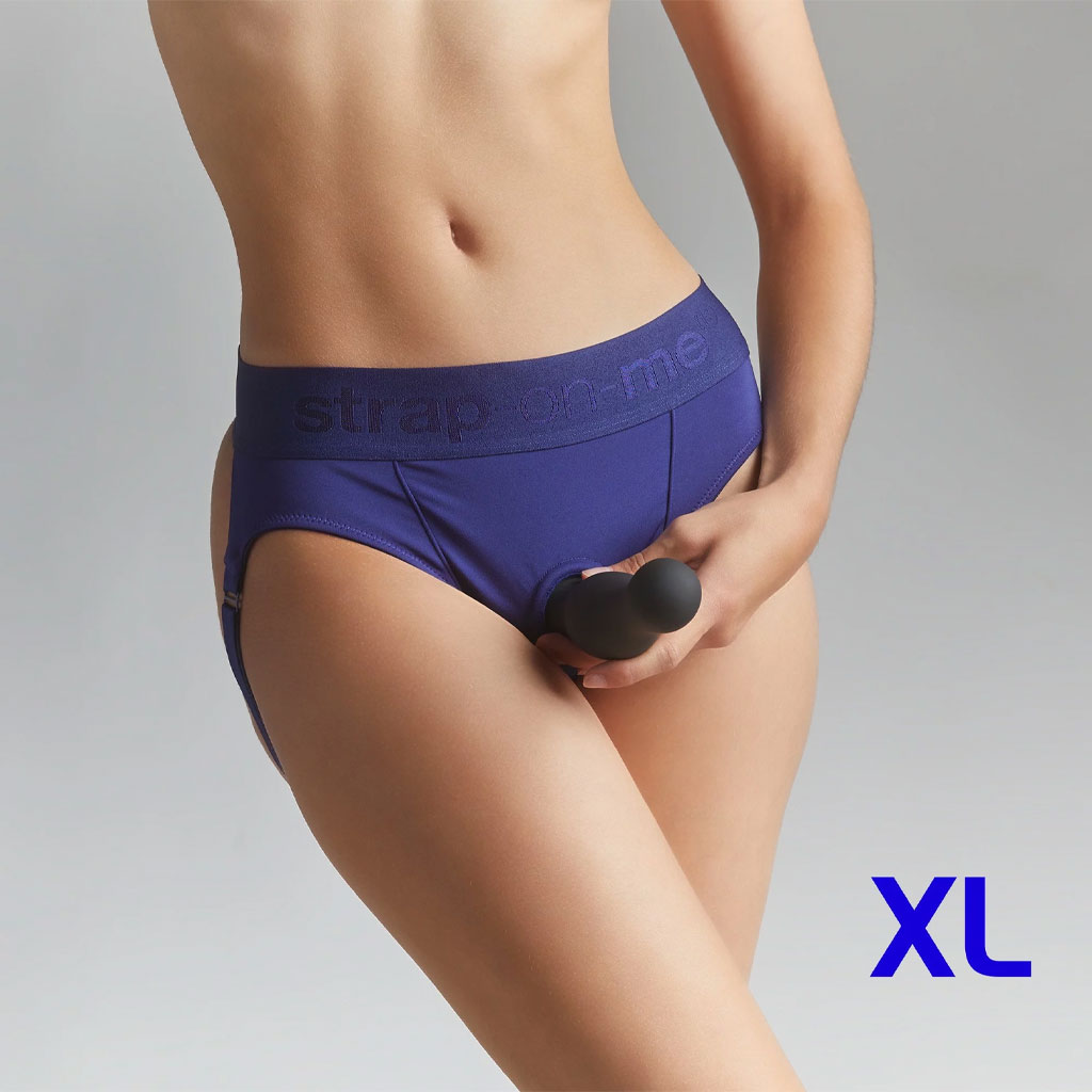 Strap-On-Me - Luxe Harnas Heroine Blauw XL