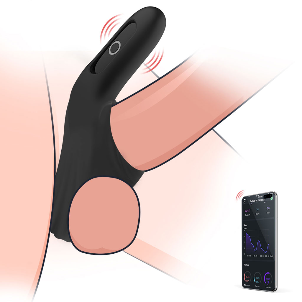 Magic Motion - Rise Smart Dubbele Cockring penis