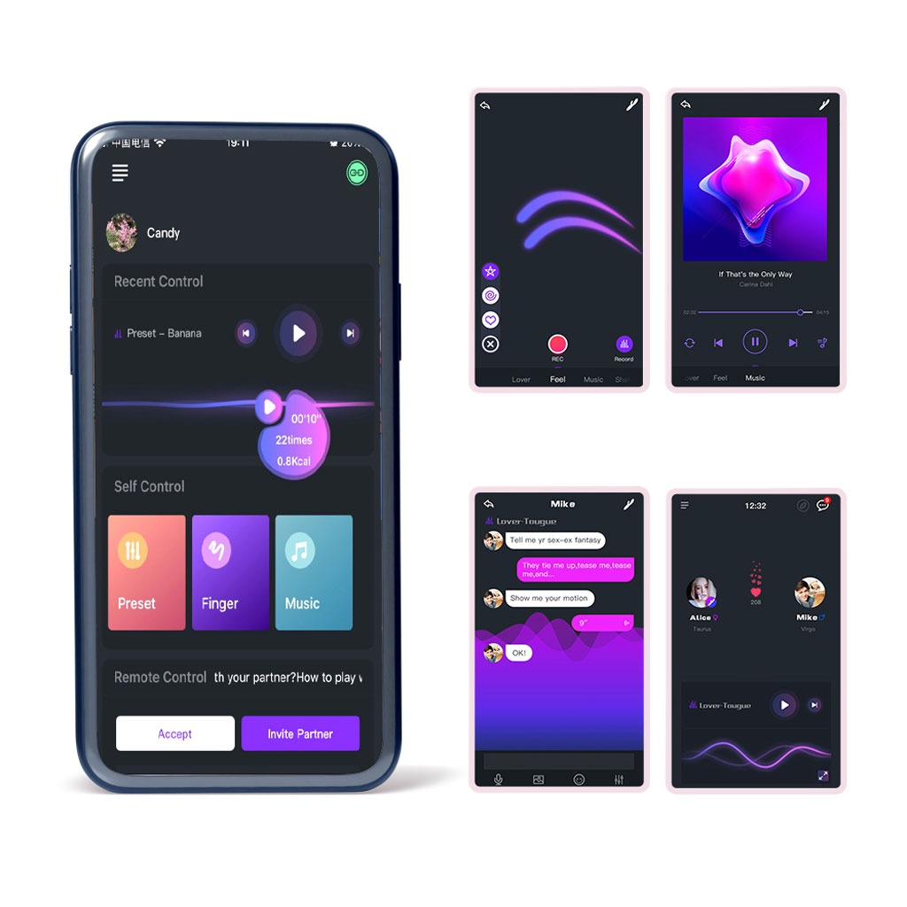 Magic Motion - Rise Smart Dubbele Cockring app