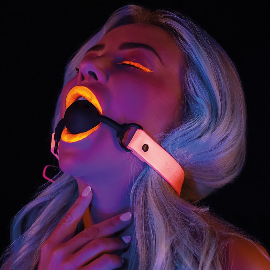 Taboom – Glow in the Dark Ball Gag Roze