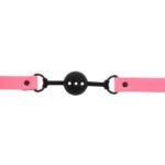 Taboom - Glow in the Dark Ball Gag Roze gebruik