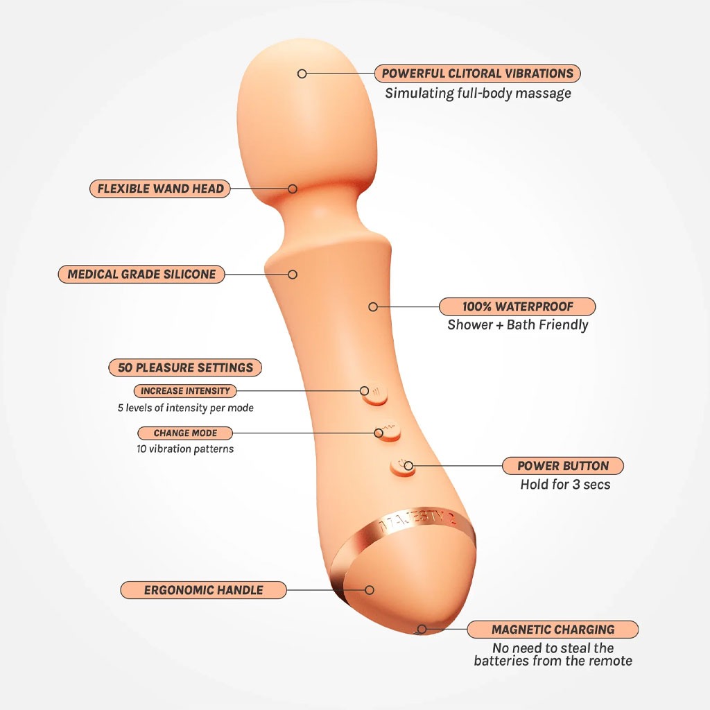 Vush - Majesty 2 Wand Vibrator info