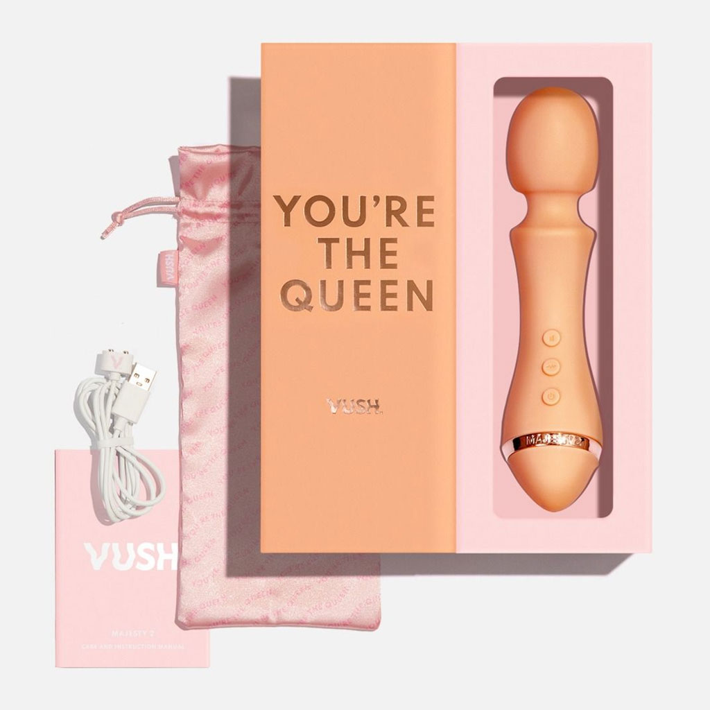 Vush - Majesty 2 Wand Vibrator inhoud