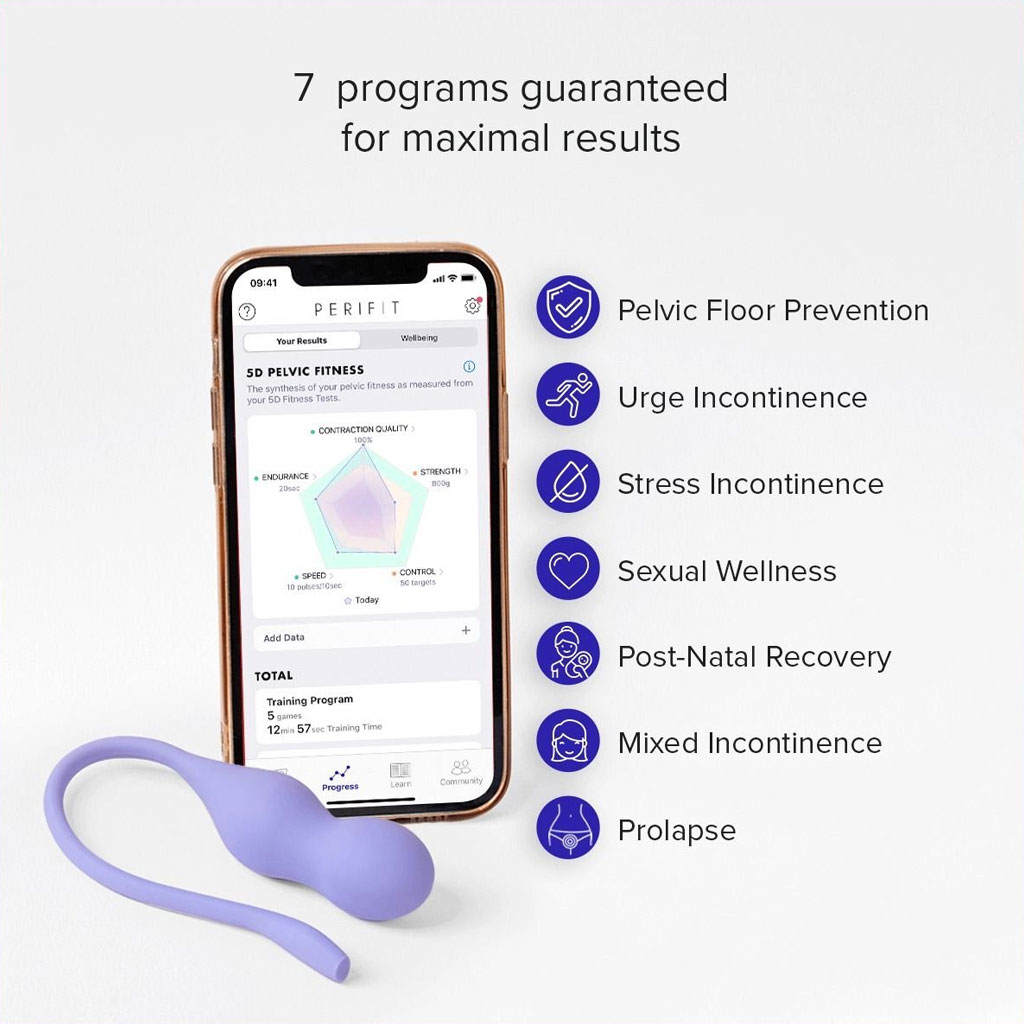 Perifit - Care+ Bekkenbodem Trainer Lila standen