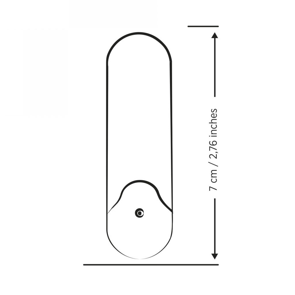 ROMP - Riot Mini Vibrator afmeting