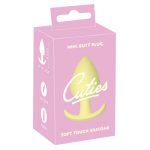 Cuties klassieke buttplug geel verpakking