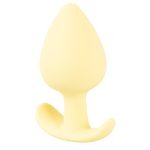 Cuties klassieke buttplug geel zijkant