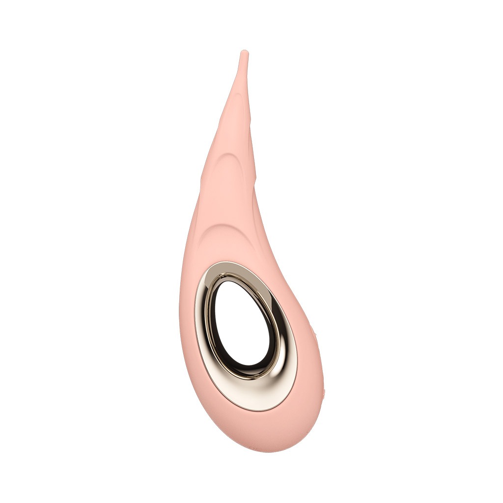LELO DOT Cruise peach pin point clitoris vibrator zijkant