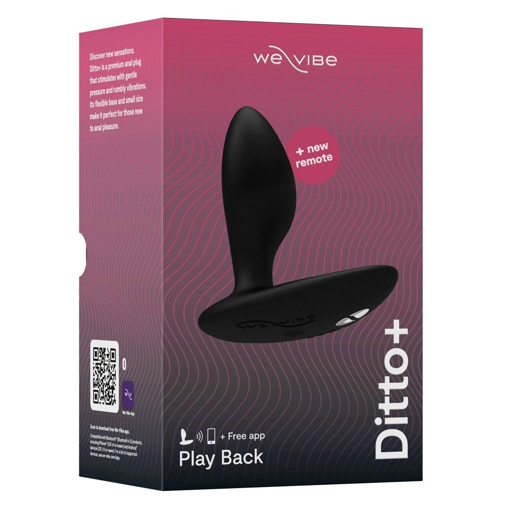 We-Vibe - Ditto+ Anaal Vibrator met APP - Zwart verpakking